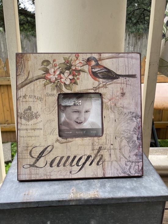 Cherished Garden Collection Other - Rustic Cherished Garden Collection 10x10 Picture Frame with Floral, Bird Design